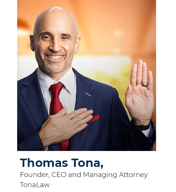 Thomas-Tona Thomas Tona, Founder, CEO, and Managing Attorney at TonaLaw – New York No-Fault Collections Lawyers